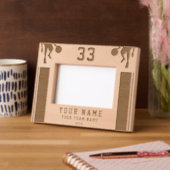 バスケットボール選手シルエットスポーツ記念 レーザー彫刻フレーム (左)