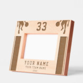 バスケットボール選手シルエットスポーツ記念 レーザー彫刻フレーム (左)