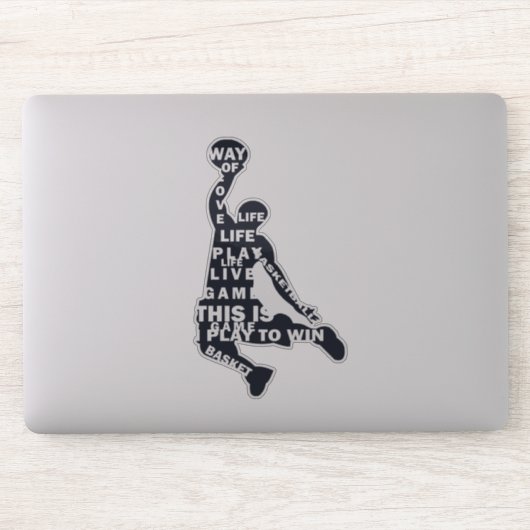 バスケットボール選手スラムダンクとフル体文字 シール (コンピューター)