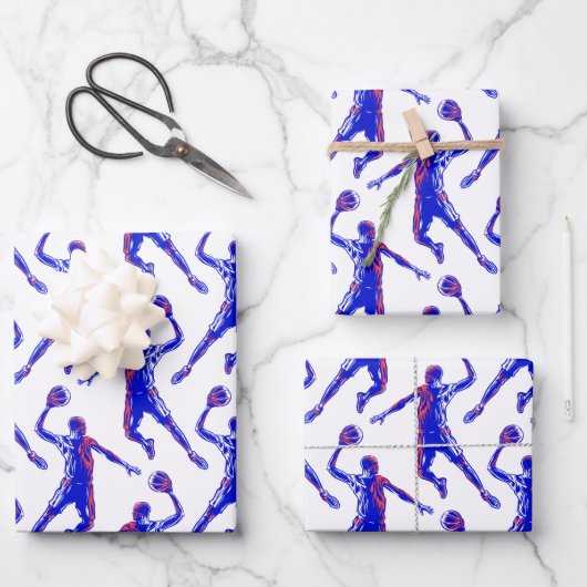 バスケットボール選手スラムダンク ラッピングペーパーシート (正面)