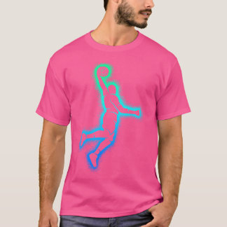 バスケットボール選手ダンキングメンズバスケットボールボーイ Tシャツ