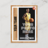 バスケットボール選手トレーディングカードお土産 コーリングカード (正面)