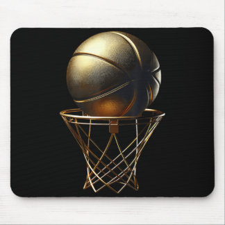 バスケットボール選手トロフィーゲームコーチスポーツ愛好家 マウスパッド