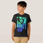 バスケットボール選手ボーイズ少年キッズメン(2) Tシャツ (正面フル)