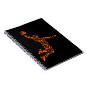 バスケットボール選手ヴィンテージスポーツアスリート ノートブック (右側)