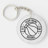 バスケットボール選手兄弟選手のボールゲームアクリル キーホルダー (正面)