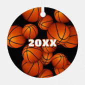 バスケットボール選手名記念の年 メタルオーナメント (裏面)