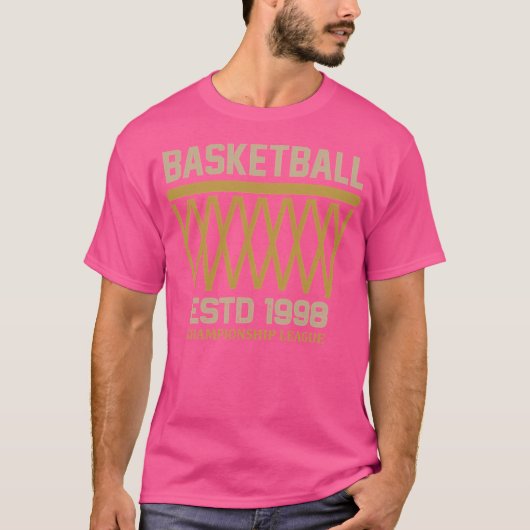 バスケットボール選手権リーグEstd 1998 Tシャツ (正面)