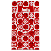 バスケットボール選手赤と白のカスタムクリスマス