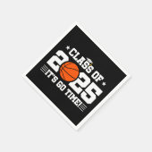 バスケットボール選手2025年上級卒業クラス スタンダードカクテルナプキン (角)
