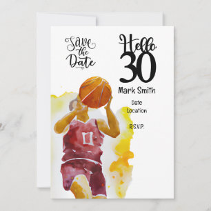 バスケットボール選手30歳の誕生日 招待状