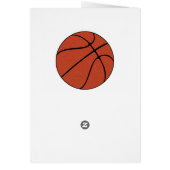 バスケットボール選手/コーチカスタム文字およびカラーカード (裏面)