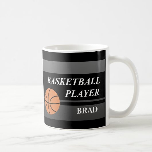 バスケットボール選手 コーヒーマグカップ (右)