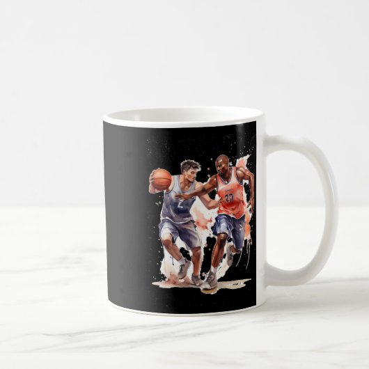 バスケットボール選手 コーヒーマグカップ (右)