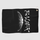 バスケットボール選手 ゴルフタオル (横)