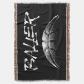 バスケットボール選手 スローブランケット (正面縦)