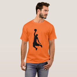 バスケットボール選手 ダンク バスケットボール フープ スポーツ Tシャツ
