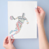 バスケットボール選手 チラシ (手)