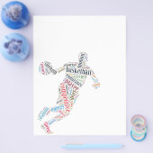 バスケットボール選手 チラシ (シングル)