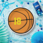 バスケットボール選手 チーム番号 誕生日 年齢 楽しい ペーパープレート (パーティー)