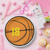 バスケットボール選手 チーム番号 誕生日 年齢 楽しい ペーパープレート (パーティー)