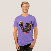 バスケットボール選手 トライブレンドTシャツ (正面全面)