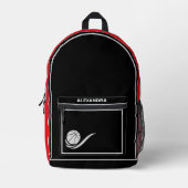 バスケットボール選手，バスケットボールのチーム，誕生日ギフト プリントバックパック (正面)