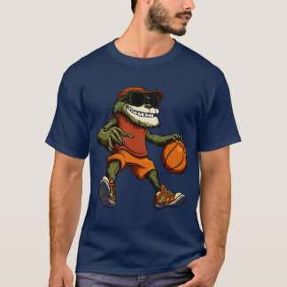 バスケットボール選手/バスケットボール選手のスロースTシャツ Tシャツ