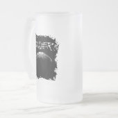 バスケットボール選手 フロストグラスビールジョッキ (正面左)