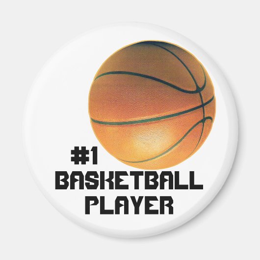 バスケットボール選手 マグネット (正面)