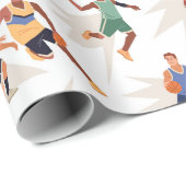 バスケットボール選手 ラッピングペーパー (ロールコーナー)