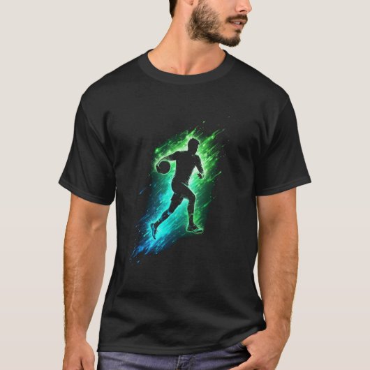 バスケットボール選手 Tシャツ (正面)