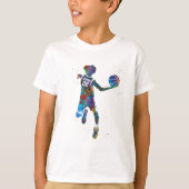 バスケットボール選手 Tシャツ (正面)