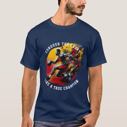 バスケットボール選手 Tシャツ (正面)