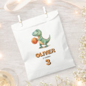 バスケットボール選手Tレックス誕生日 フェイバーバッグ (クリップ留めされた状態)