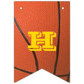 バスケットボール金ゴールドカスタムバナー バンティングフラッグ (第2の旗)