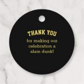 バスケットボール金ゴールド フェイバータグ (裏面)