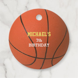 バスケットボール金ゴールド フェイバータグ