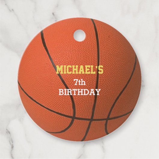 バスケットボール金ゴールド フェイバータグ (正面)