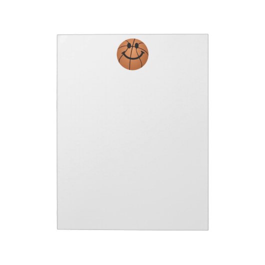 バスケットボール顔 ノートパッド (回転)