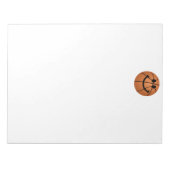 バスケットボール顔 ノートパッド (正面)