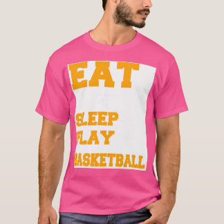 バスケットボール食べゲームのスリープ遊ゲーム選手G Tシャツ