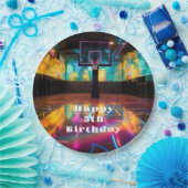 バスケットボール鮮やかパーティー ペーパープレート (パーティー)