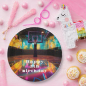 バスケットボール鮮やかパーティー ペーパープレート (パーティー)