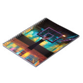 バスケットボール鮮やか ノートブック (左側)