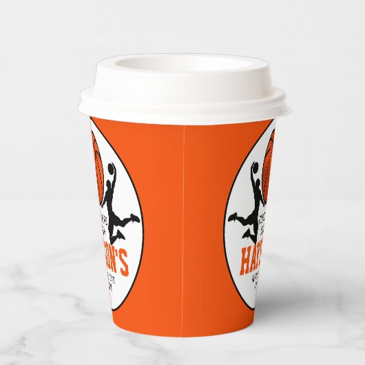 バスケットボール1年連続1回目の誕生日 紙コップ (右)