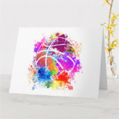 バスケットボール10代の若者ガールズティーンズウィメンズバラーダンク カード (黄色い花)