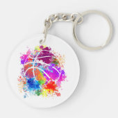 バスケットボール10代の若者ガールズティーンズウィメンズバラーダンク キーホルダー (裏面)