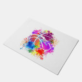 バスケットボール10代の若者ガールズティーンズウィメンズバラーダンク ドアマット (アングル)