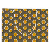 バスケットボール10誕生日（ミニフープの番号） ラージペーパーバッグ (裏面)